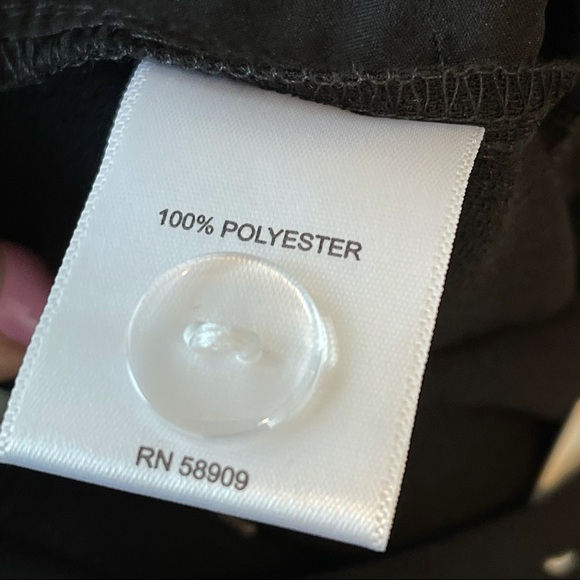 NWT Gibbon Latimer Black High Waist Self belted career pants Size 6 - Picture 9 of 13